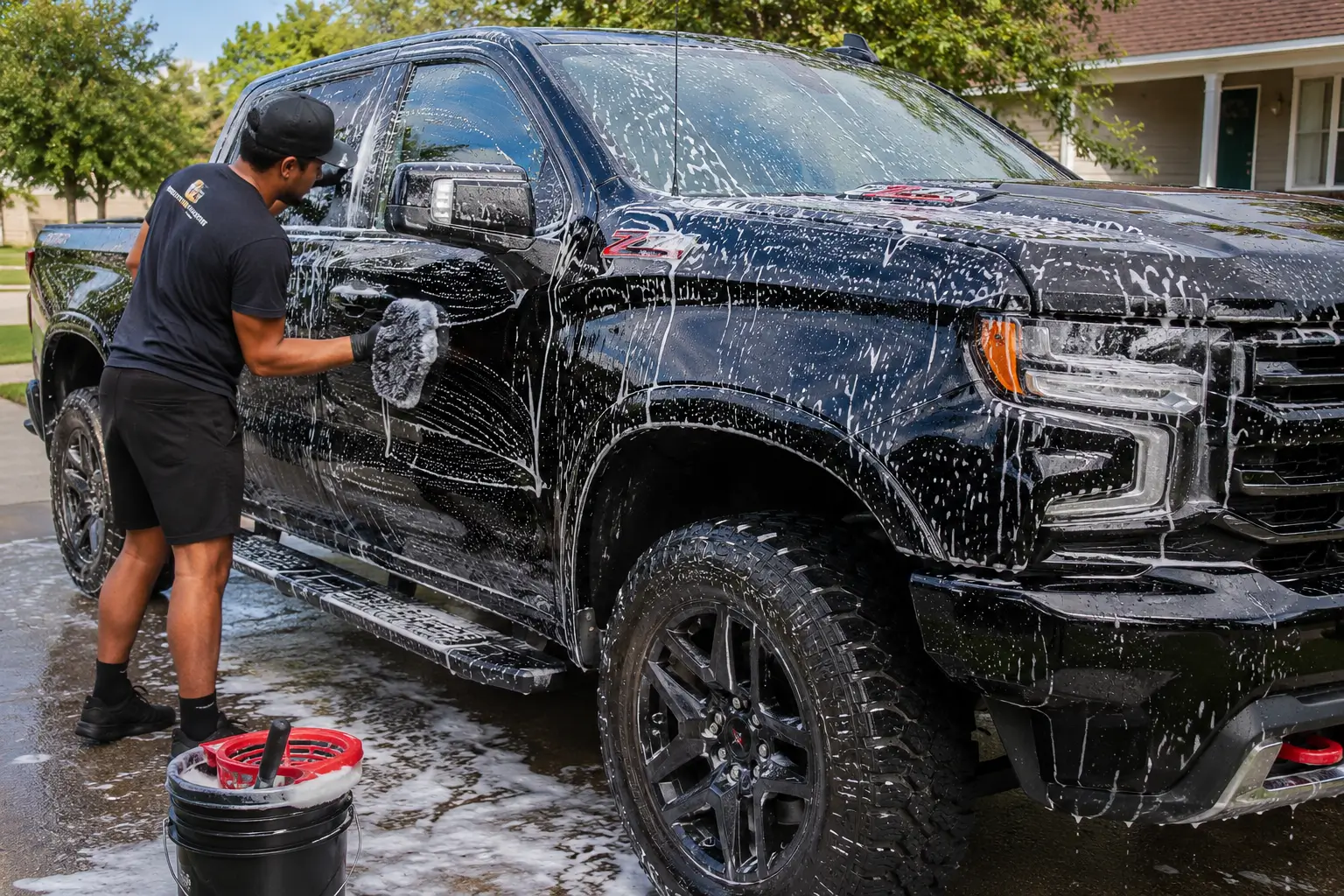 Mobile truck wash